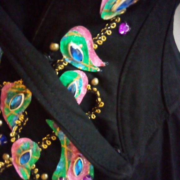 Vintage Embellished IIF 1980's Jumpsuit Size 8 Retro Holiday Christmas - Picture 10 of 15